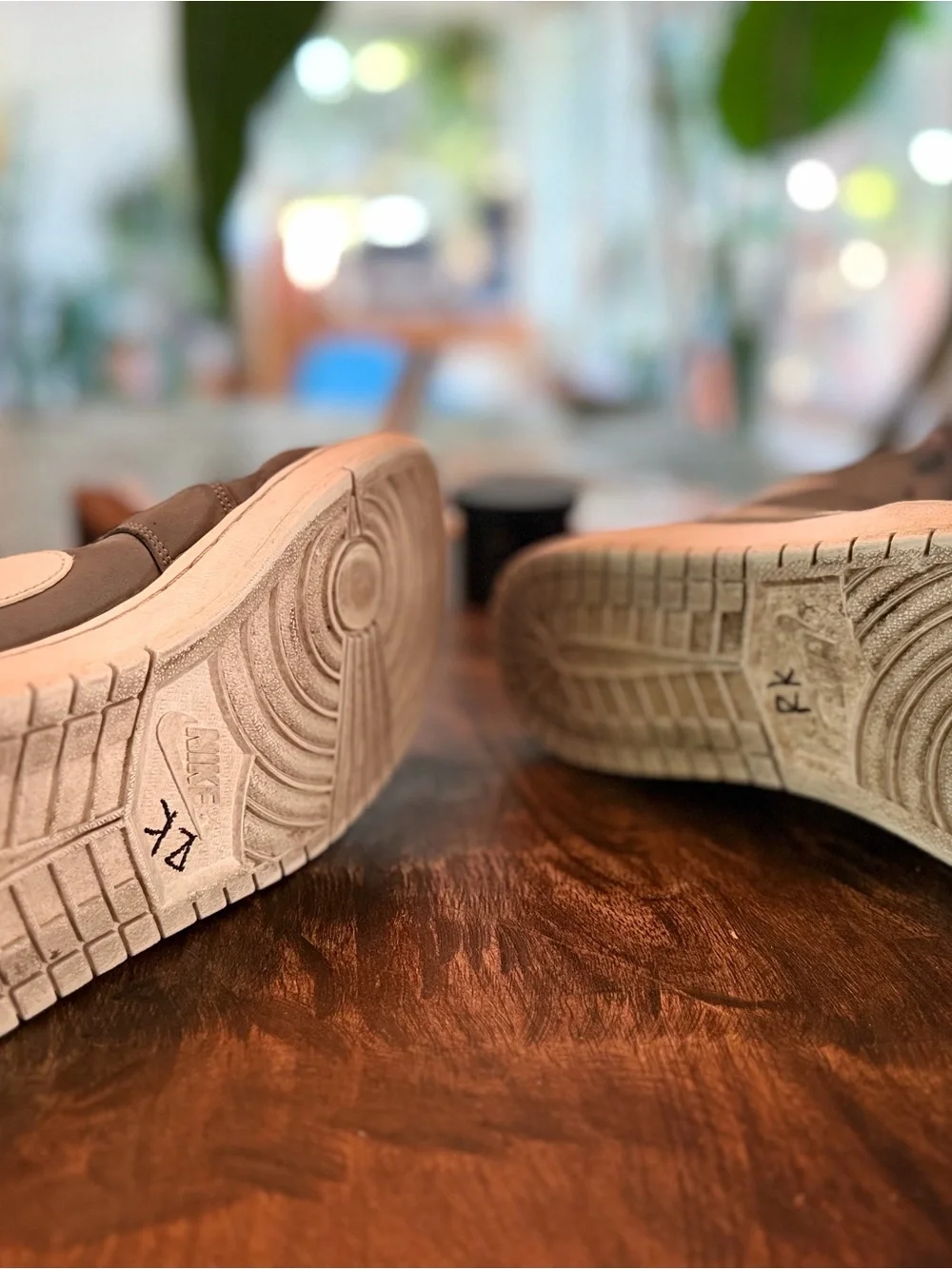 Jordan Gray and White High-Top Sneaker with Wing Logo